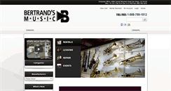Desktop Screenshot of bertrandsmusic.com